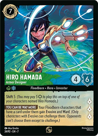 Image for Hiro Hamada - Armor Designer (Store Championship Participant) (Disney Lorcana Promo Cards) (24) - Disney Lorcana