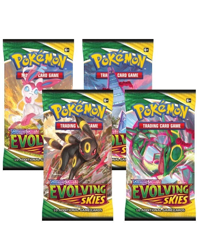 Evolving Skies Booster Pack Art Bundle [Set of 4] (SWSH07)
