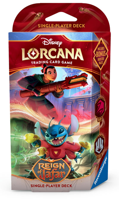Image for Disney Lorcana: Reign of Jafar Starter Deck (Ruby & Steel) [Reign of Jafar] - Disney Lorcana