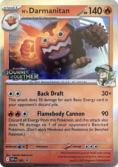 Image for N's Darmanitan - 181 (Prerelease) (SV: Scarlet & Violet Promo Cards) (181) - Pokemon