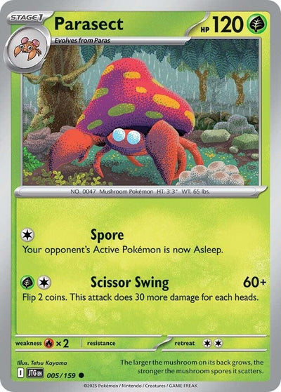 Image for Parasect (SV09: Journey Together) (005/159) - Pokemon