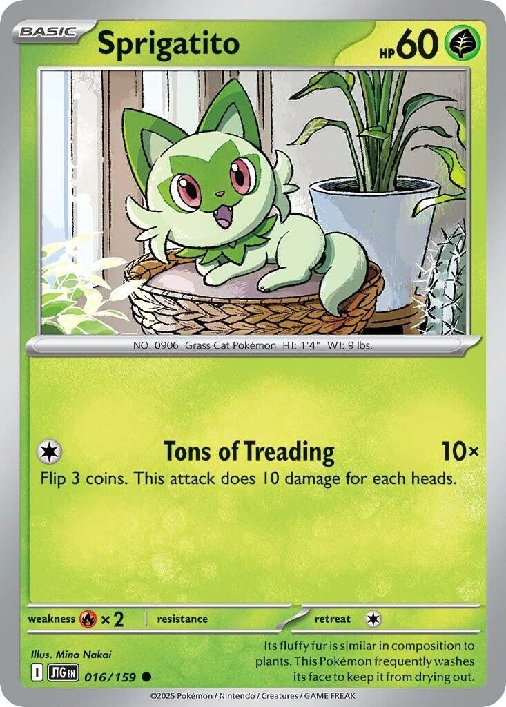 Image for Sprigatito (SV09: Journey Together) (016/159) - Pokemon