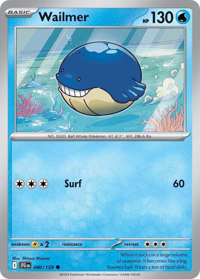 Image for Wailmer (SV09: Journey Together) (040/159) - Pokemon