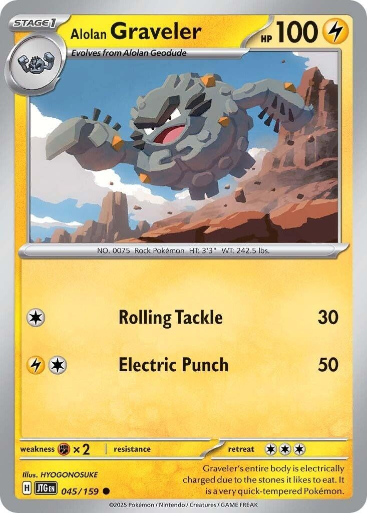 Image for Alolan Graveler (SV09: Journey Together) (045/159) - Pokemon