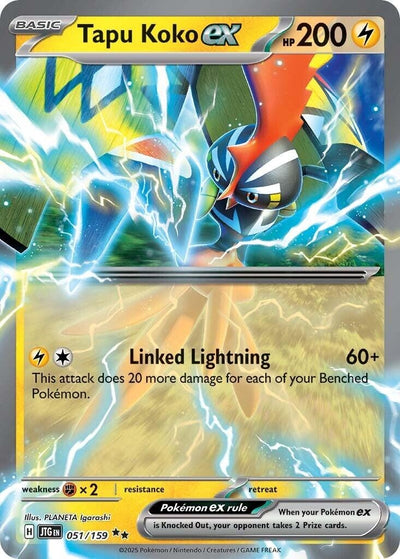 Image for Tapu Koko ex (SV09: Journey Together) (051/159) - Pokemon
