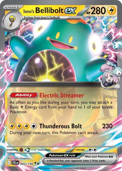 Image for Iono's Bellibolt ex (SV09: Journey Together) (053/159) - Pokemon