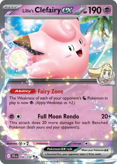 Image for Lillie's Clefairy ex (SV09: Journey Together) (056/159) - Pokemon