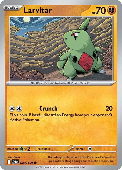 Image for Larvitar (SV09: Journey Together) (080/159) - Pokemon
