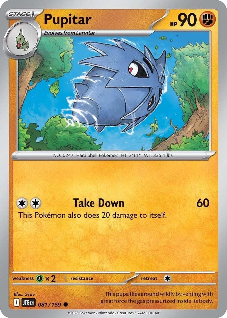 Image for Pupitar (SV09: Journey Together) (081/159) - Pokemon
