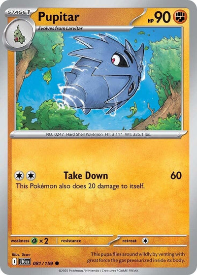 Image for Pupitar (SV09: Journey Together) (081/159) - Pokemon