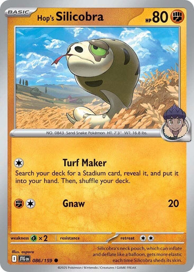 Image for Hop's Silicobra (SV09: Journey Together) (086/159) - Pokemon