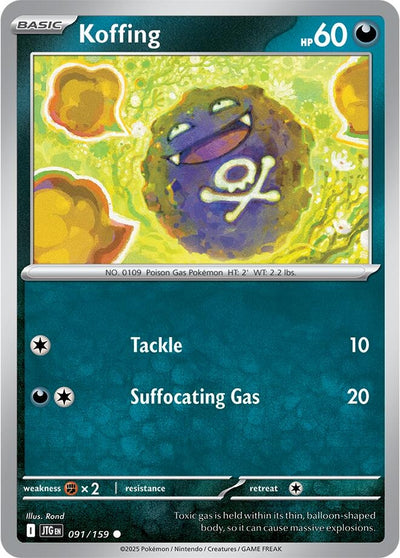Image for Koffing (SV09: Journey Together) (091/159) - Pokemon