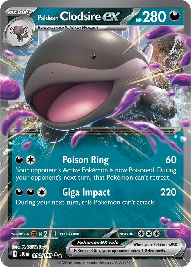Image for Paldean Clodsire ex (SV09: Journey Together) (094/159) - Pokemon