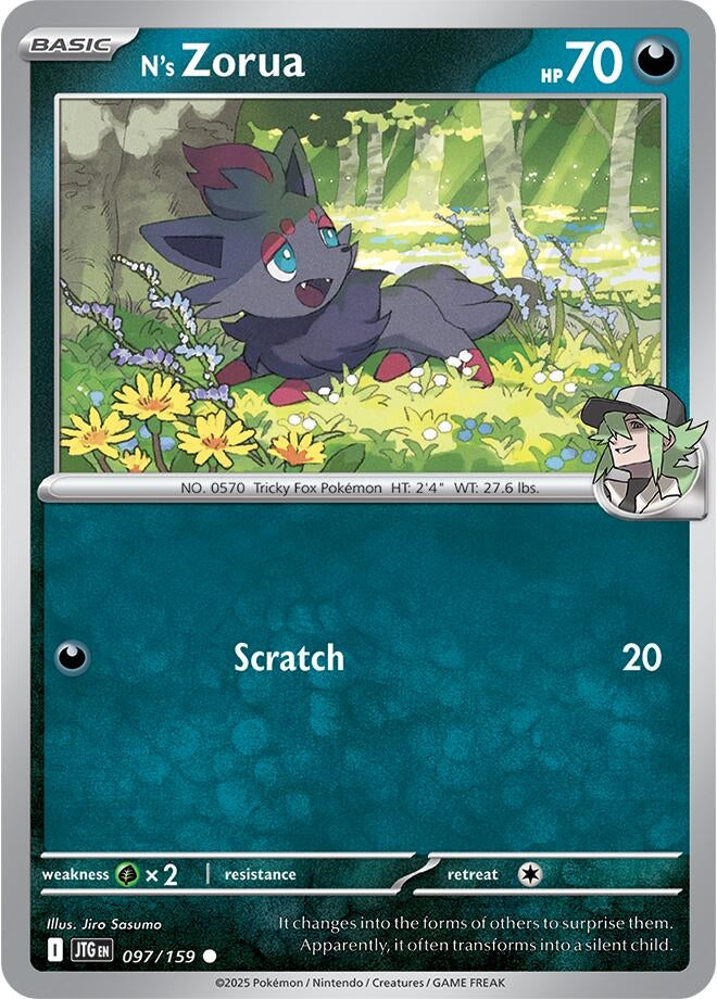 Image for N's Zorua (SV09: Journey Together) (097/159) - Pokemon