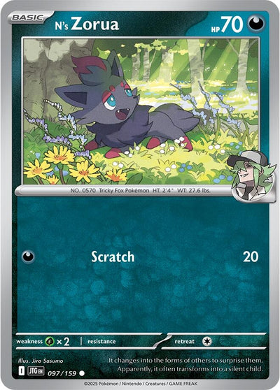 Image for N's Zorua (SV09: Journey Together) (097/159) - Pokemon