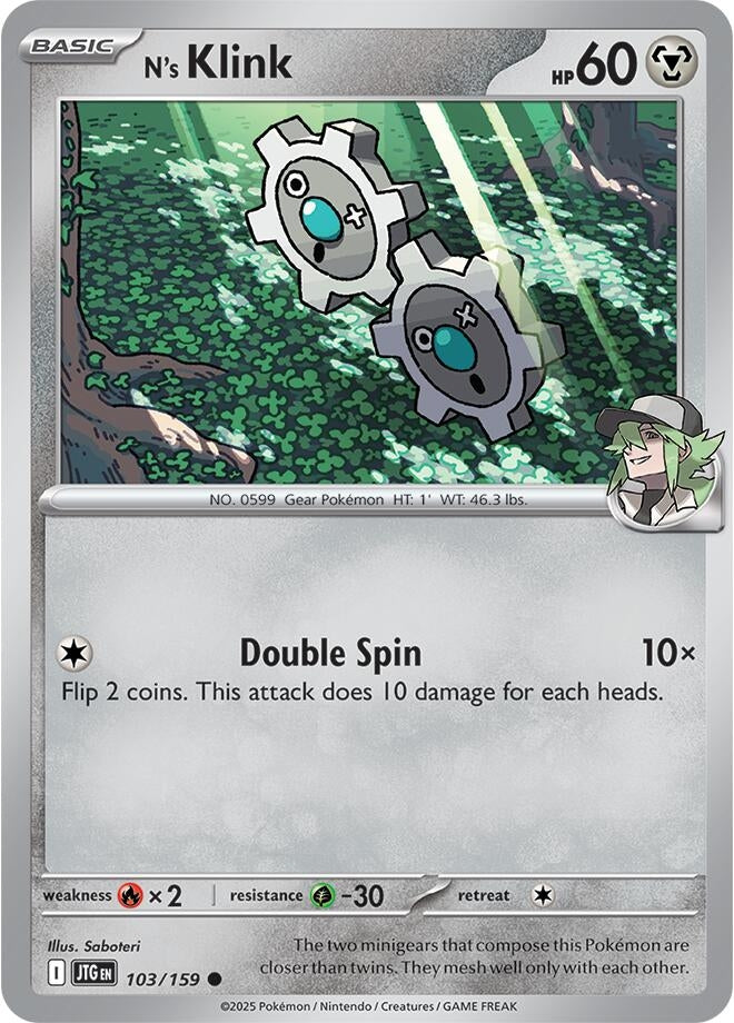 Image for N's Klink (SV09: Journey Together) (103/159) - Pokemon
