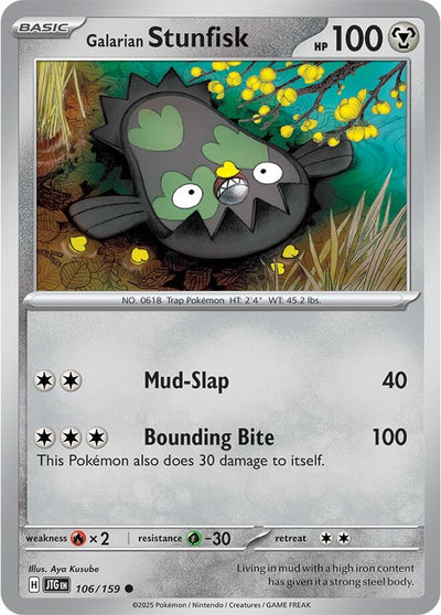 Image for Galarian Stunfisk (SV09: Journey Together) (106/159) - Pokemon