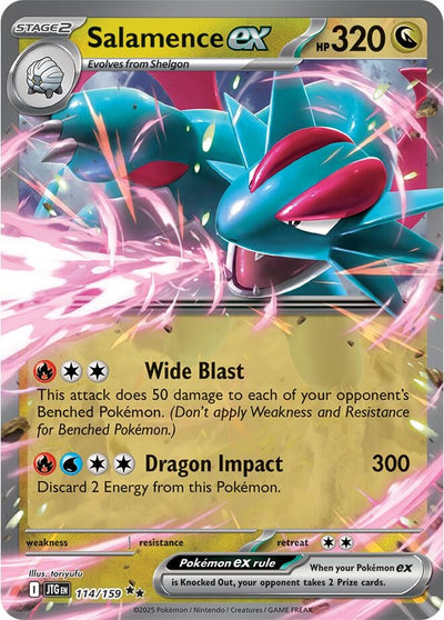 Image for Salamence ex (SV09: Journey Together) (114/159) - Pokemon