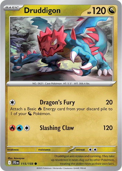 Image for Druddigon (SV09: Journey Together) (115/159) - Pokemon