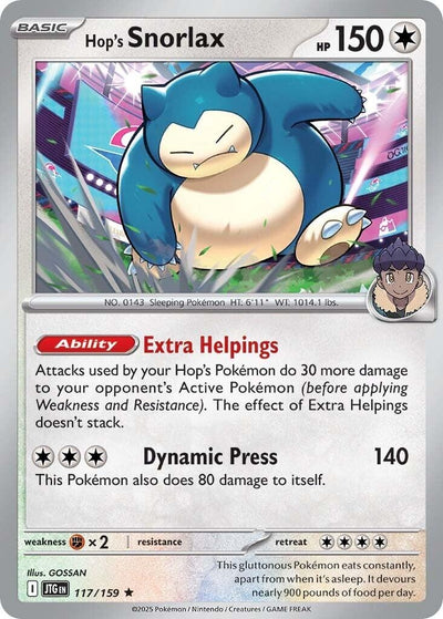 Image for Hop's Snorlax (SV09: Journey Together) (117/159) - Pokemon