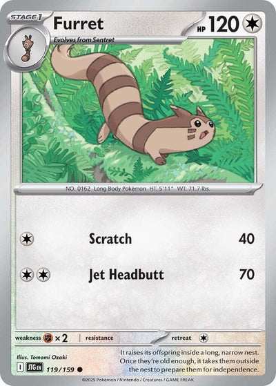 Image for Furret (SV09: Journey Together) (119/159) - Pokemon