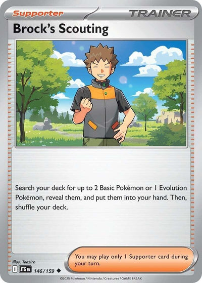 Image for Brock's Scouting (SV09: Journey Together) (146/159) - Pokemon