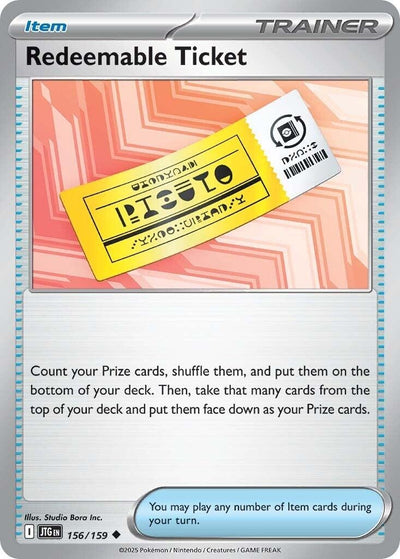 Image for Redeemable Ticket (SV09: Journey Together) (156/159) - Pokemon
