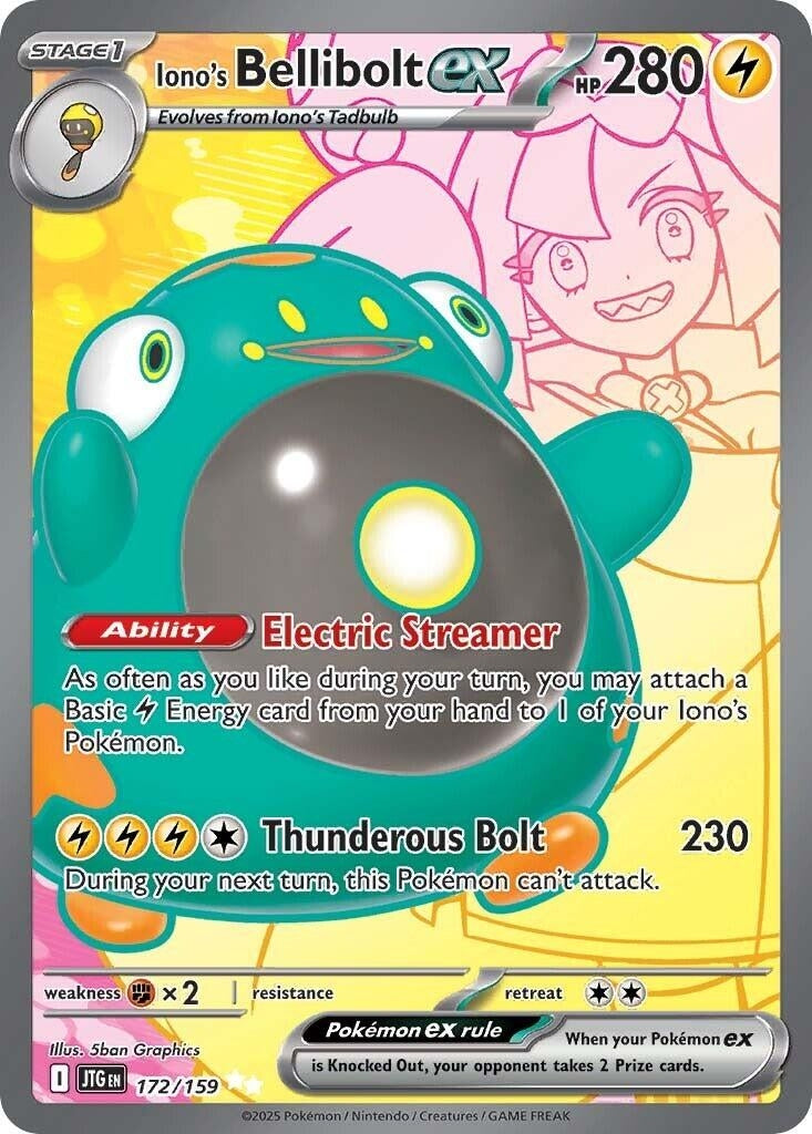 Image for Iono's Bellibolt ex (SV09: Journey Together) (172/159) - Pokemon