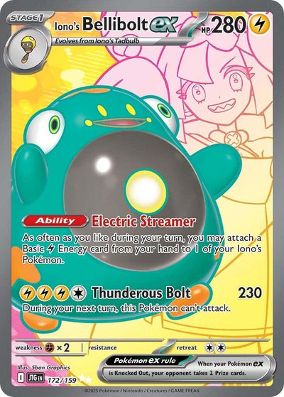 Image for Iono's Bellibolt ex (SV09: Journey Together) (172/159) - Pokemon