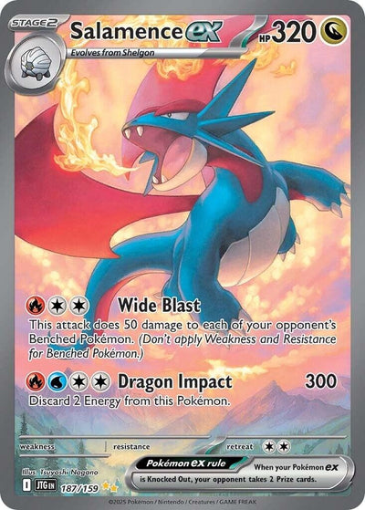 Image for Salamence ex (SV09: Journey Together) (187/159) - Pokemon