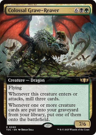 Image for Colossal Grave-Reaver (Extended Art) (Commander: Tarkir: Dragonstorm) (90) - Magic: The Gathering