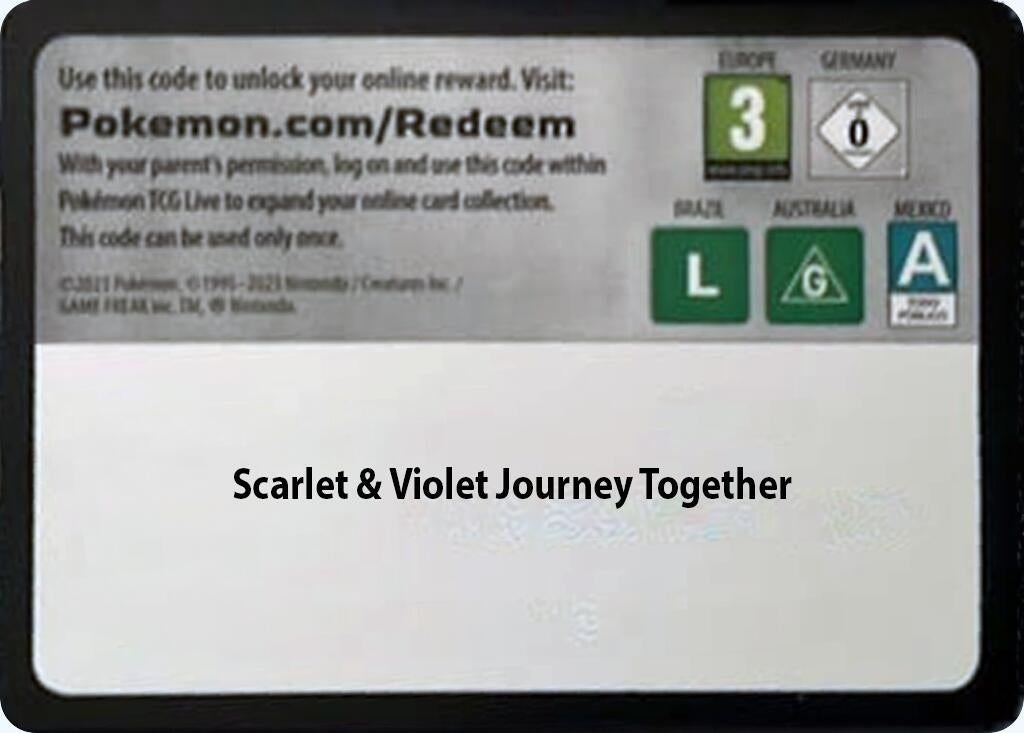 Image for Code Card - Journey Together Booster Pack - Pokemon