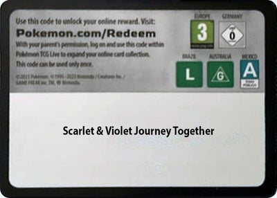 Image for Code Card - Journey Together Booster Pack - Pokemon