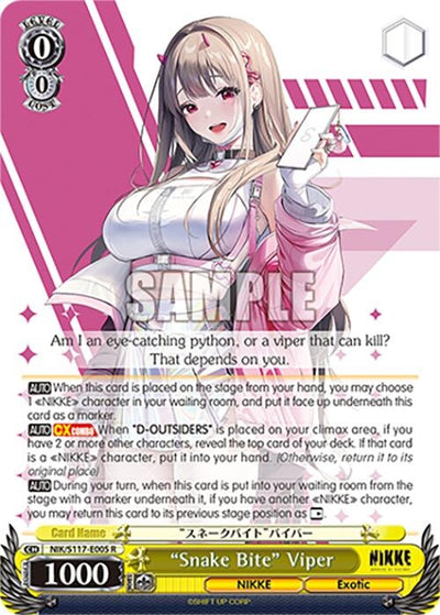 Image for "Snake Bite" Viper (GODDESS OF VICTORY: NIKKE) (NIK/S117-E005 R) - Weiss Schwarz