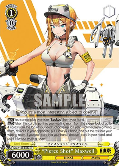 Image for "Pierce Shot" Maxwell (GODDESS OF VICTORY: NIKKE) (NIK/S117-E014 U) - Weiss Schwarz
