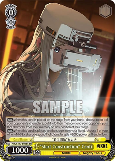 Image for "Start Construction" Centi (SR) (GODDESS OF VICTORY: NIKKE) (NIK/S117-E018S SR) - Weiss Schwarz