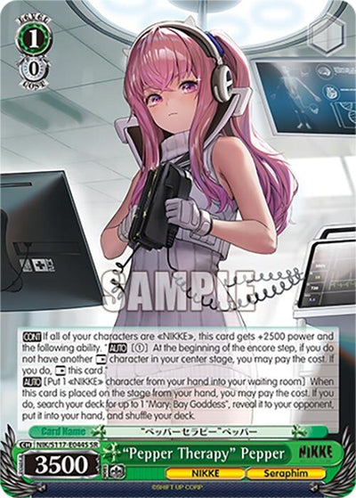 Image for "Pepper Therapy" Pepper (SR) (GODDESS OF VICTORY: NIKKE) (NIK/S117-E044S SR) - Weiss Schwarz