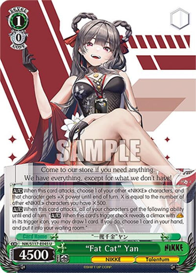 Image for "Fat Cat" Yan (GODDESS OF VICTORY: NIKKE) (NIK/S117-E045 U) - Weiss Schwarz