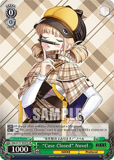 Image for "Case Closed" Novel (SR) (GODDESS OF VICTORY: NIKKE) (NIK/S117-E047S SR) - Weiss Schwarz