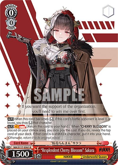Image for "Resplendent Cherry Blossom" Sakura (GODDESS OF VICTORY: NIKKE) (NIK/S117-E061 R) - Weiss Schwarz
