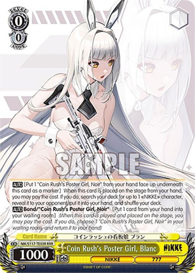 Image for Coin Rush's Poster Girl, Blanc (RRR) (GODDESS OF VICTORY: NIKKE) (NIK/S117-TE03R RRR) - Weiss Schwarz