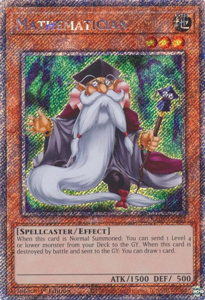Image for Mathematician (Platinum Secret Rare) (Quarter Century Stampede) (RA04-EN223) - YuGiOh