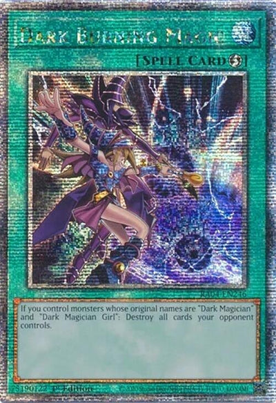 Image for Dark Burning Magic (Quarter Century Secret Rare) (Quarter Century Stampede) (RA04-EN246) - YuGiOh