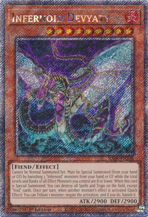 Image for Infernoid Devyaty (Platinum Secret Rare) (Quarter Century Stampede) (RA04-EN248) - YuGiOh