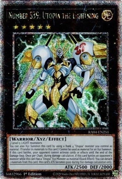 Image for Number S39: Utopia the Lightning (Quarter Century Secret Rare) (Quarter Century Stampede) (RA04-EN251) - YuGiOh