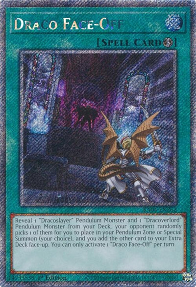 Image for Draco Face-Off (Platinum Secret Rare) (Quarter Century Stampede) (RA04-EN262) - YuGiOh