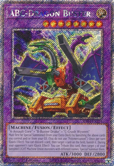 Image for ABC-Dragon Buster (Platinum Secret Rare) (Quarter Century Stampede) (RA04-EN271) - YuGiOh