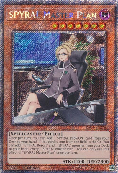 Image for SPYRAL Master Plan (Platinum Secret Rare) (Quarter Century Stampede) (RA04-EN276) - YuGiOh