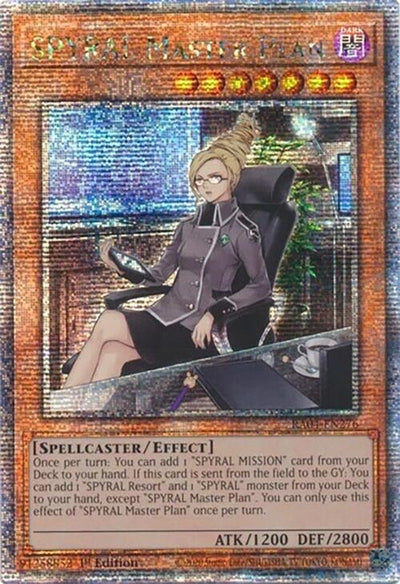 Image for SPYRAL Master Plan (Quarter Century Secret Rare) (Quarter Century Stampede) (RA04-EN276) - YuGiOh