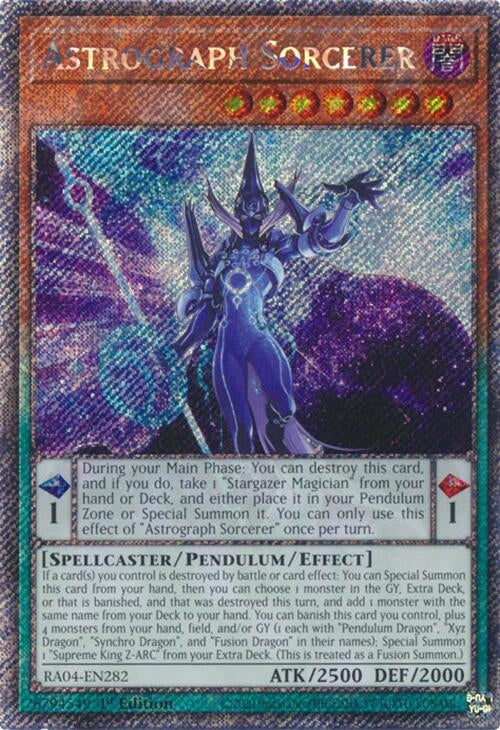 Image for Astrograph Sorcerer (Platinum Secret Rare) (Quarter Century Stampede) (RA04-EN282) - YuGiOh